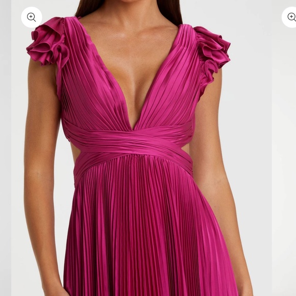 Mac Duggal size 14 fushcia Gown - Picture 2 of 4